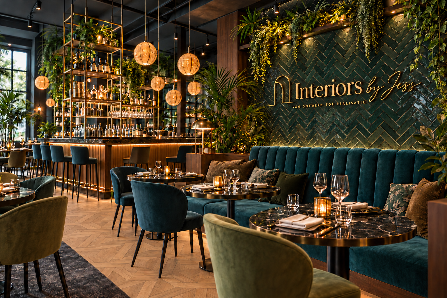 Interieurontwerp voor een restaurant